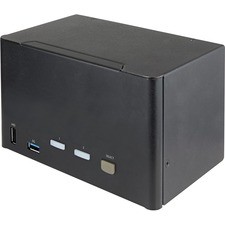 STARTECH SV231QDPU34K 2-Port 4K DisplayPort KVM Switch with USB Hub