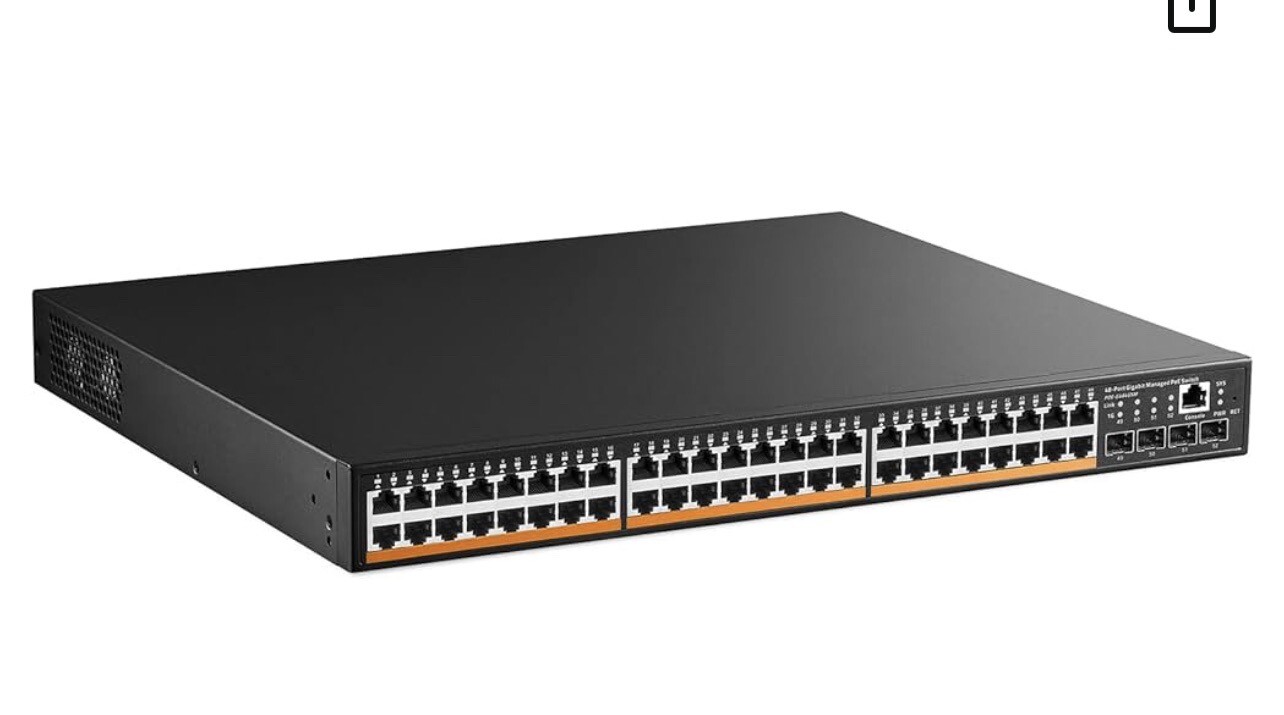 MokerLink 48 Port PoE Gigabit Managed Switch 4x1G SFP IEEE 802.3af/at/by 600W