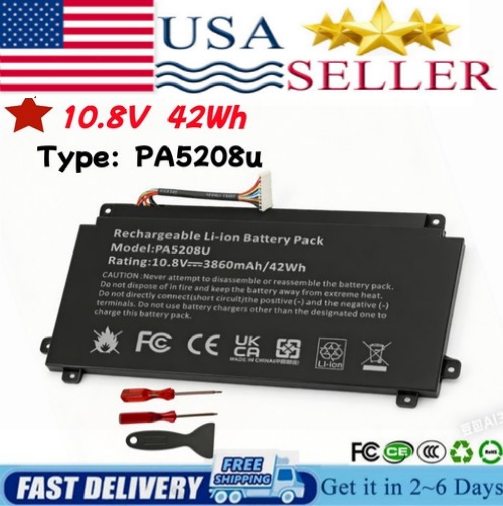 PA5208U-1BRS PA5208U Battery for Toshiba Satellite P50W E45w L55W 3860mAh/42wh