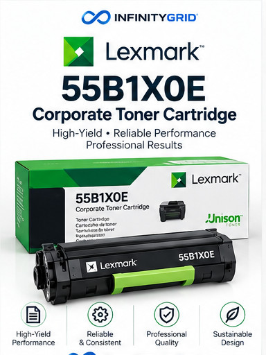 Genuine Lexmark 55B1X0E Black Extra High Yield Corporate Toner Cartridge 20K