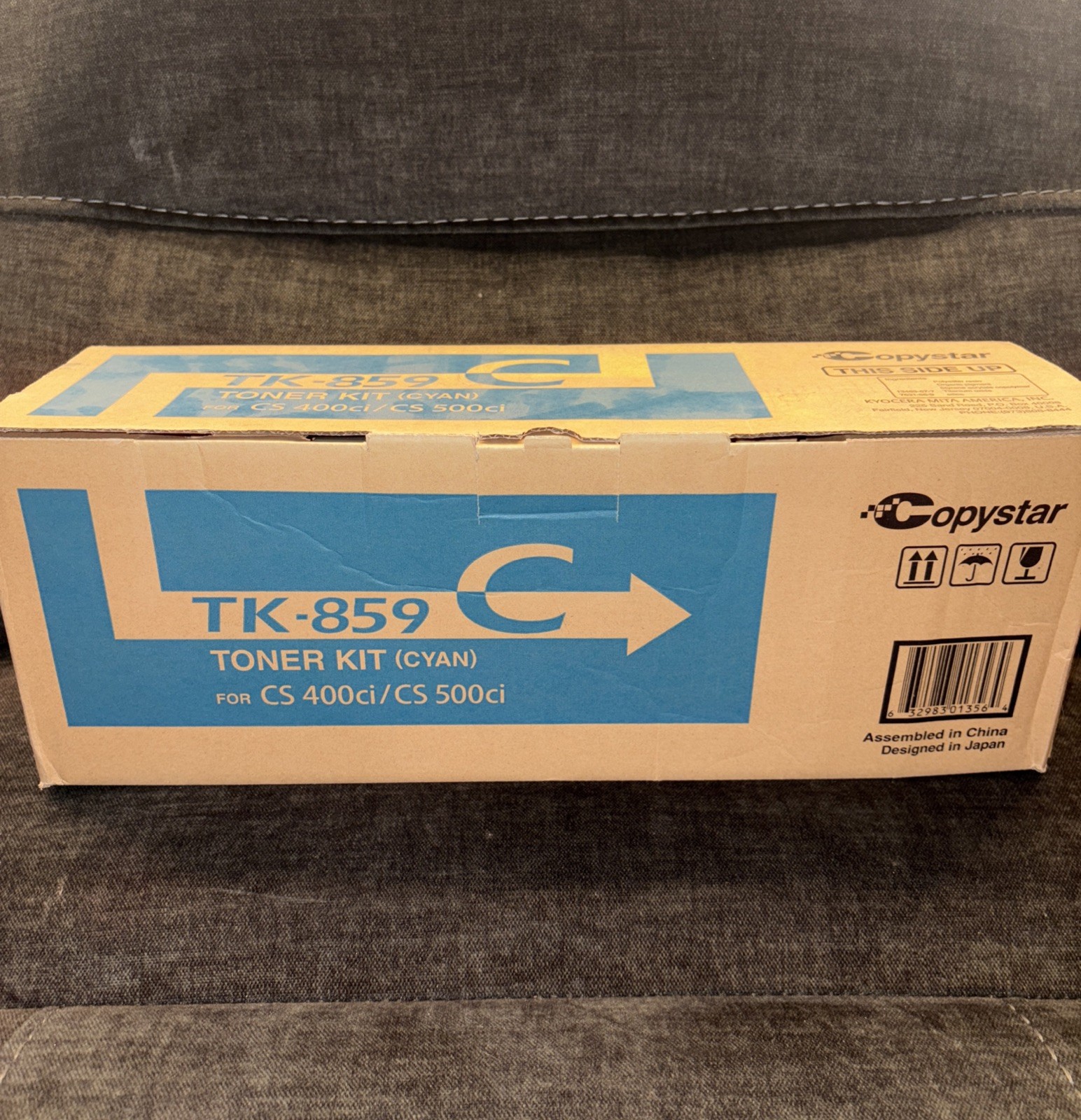 Copystar TK-859C CS400ci/CS500ci Cyan Toner Kit Genuine New OEM Boxed