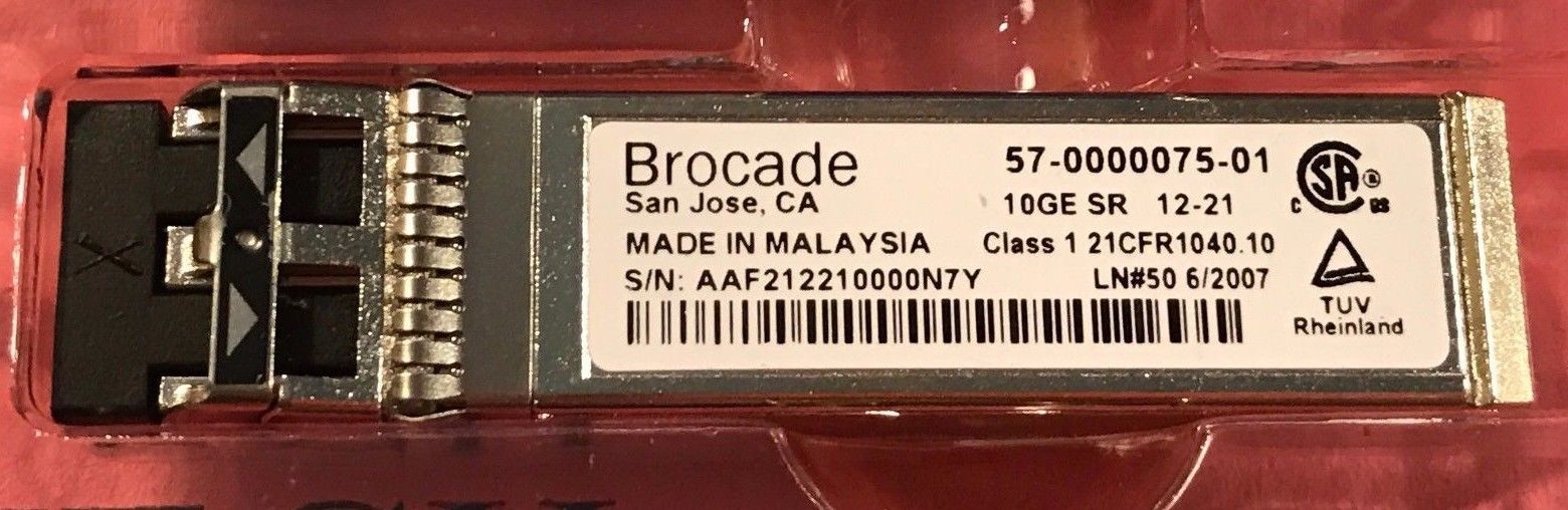 For IBM 42C1819 Brocade 10G 10GE SR 850nm SFP+ TRANSCEIVER W/60DAYS WRTY 