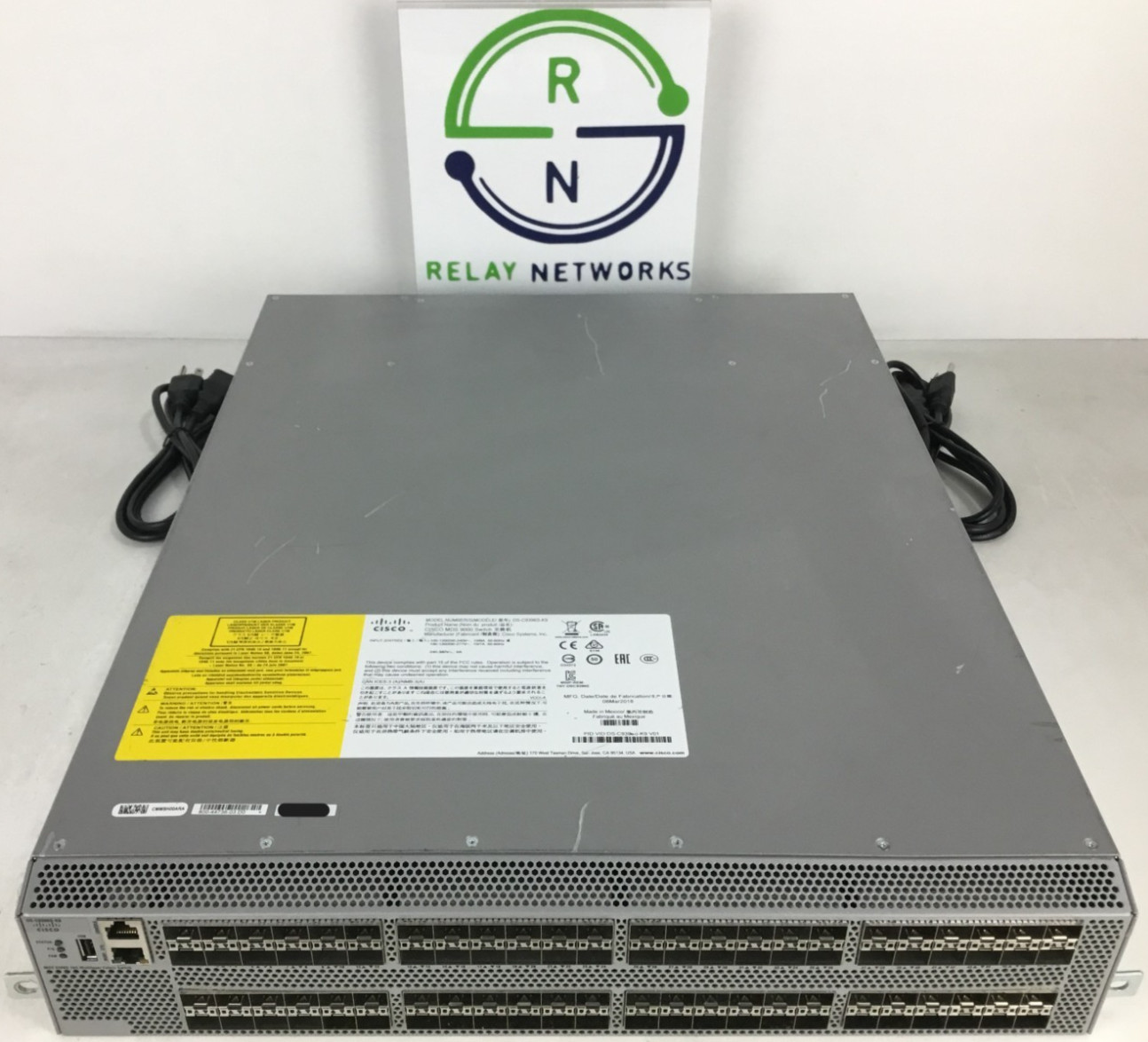 Cisco DS-C9396S-K9 16G Multilayer Fabric Switch, dual DS-CAC-1200W-E power
