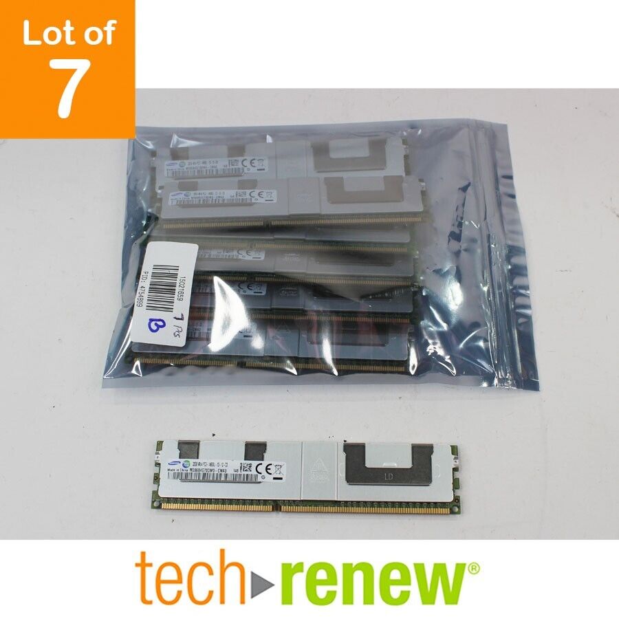 Lot of 7 | Samsung 32GB PC3-14900L | M386B4G70DM0 | Server Memory RAM