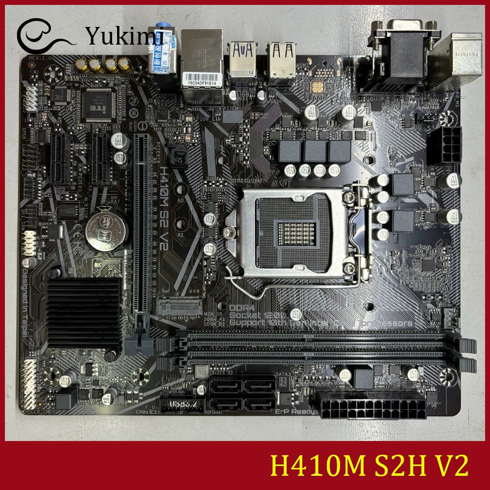 FOR GIGABYTE H410M S2H V2 DDR4*2 64GB LGA1200 Micro ATX Ｍotherboard Test OK