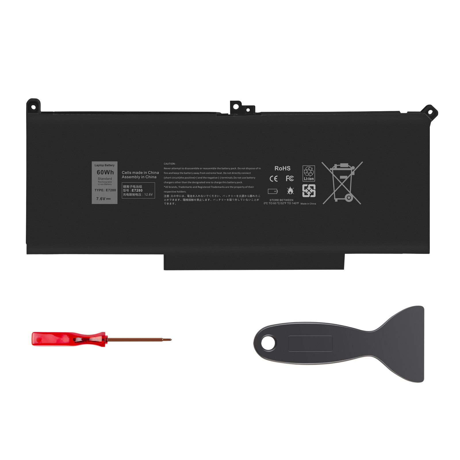 ✅LOT 10x F3YGT Battery For Dell Latitude12/13/14 7280 7290 7380 Series DM3WC 
