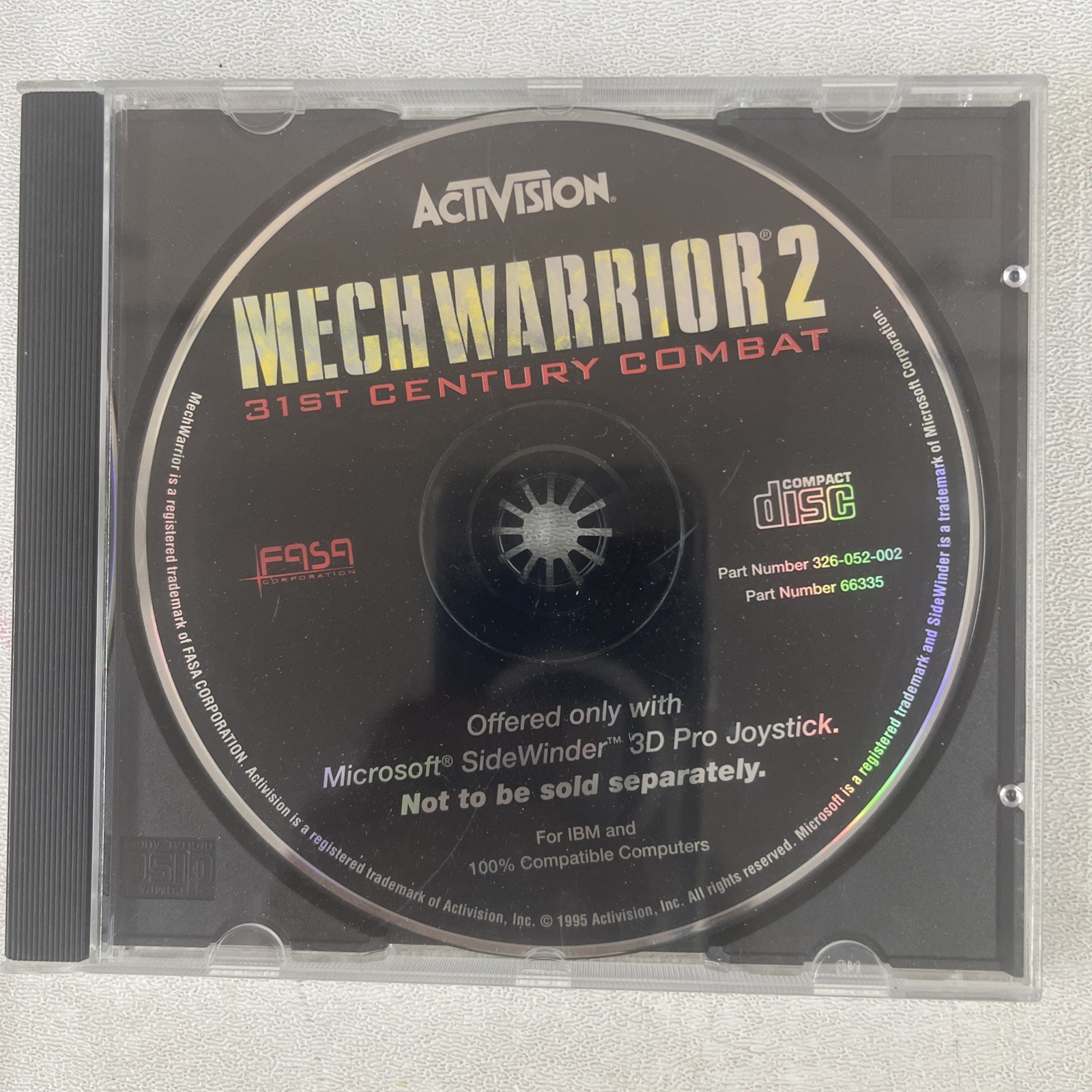 MechWarrior 2 31st Century Combat (1996, CD-ROM)