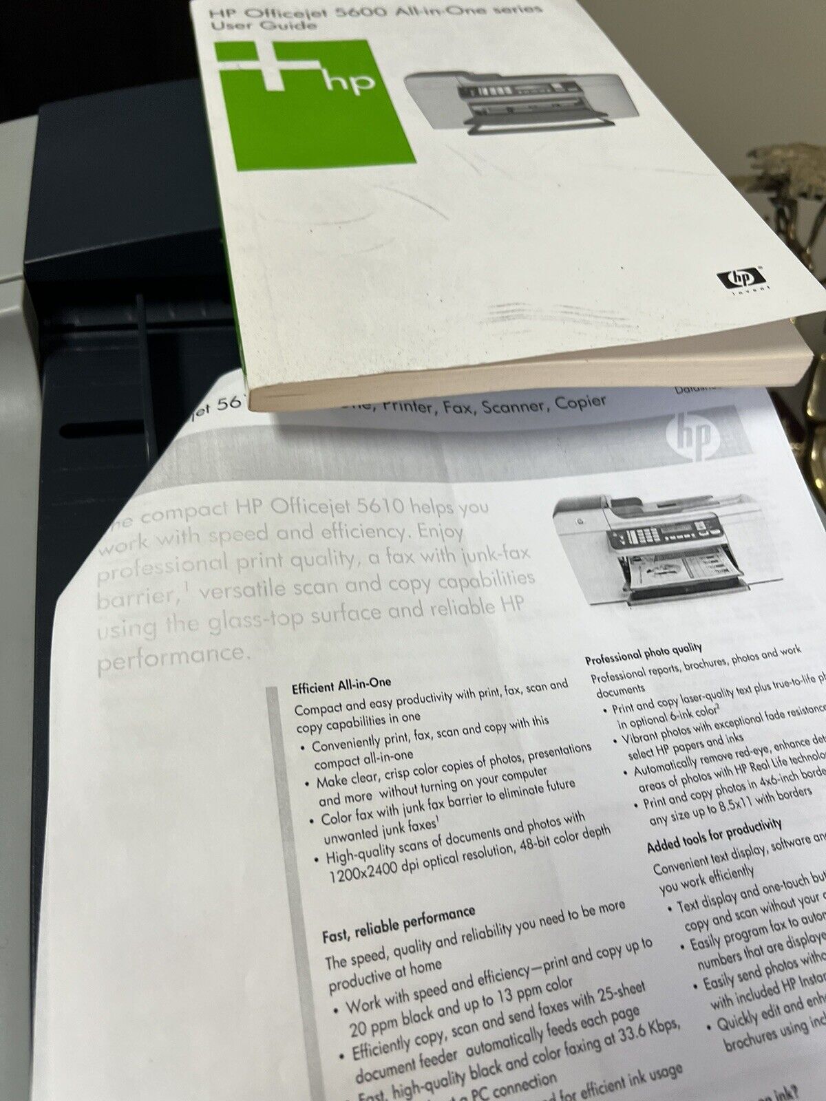 HP OfficeJet 5610V All-In-One Inkjet Printer