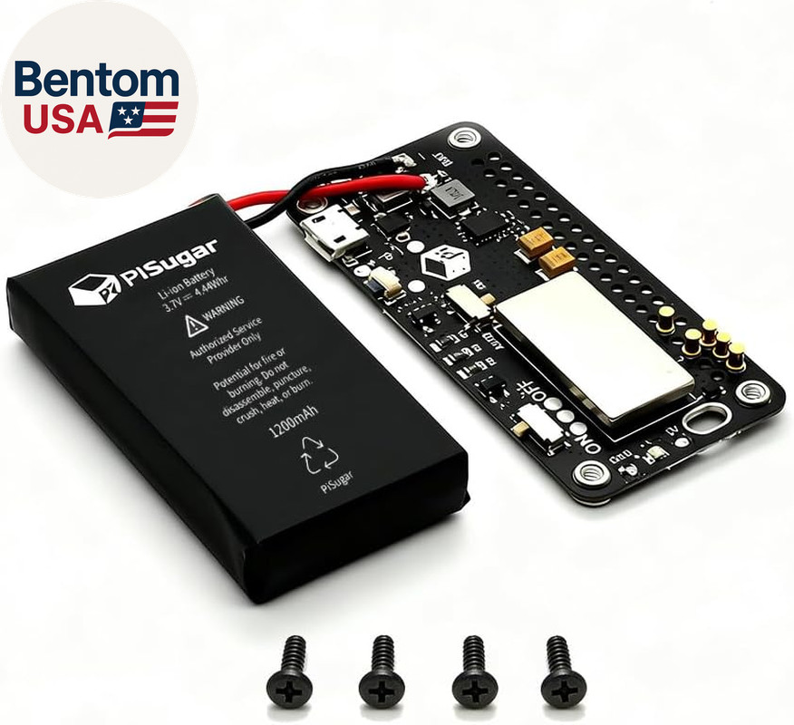 PiSugar S 1200mAh Battery UPS for Raspberry Pi Zero W WH and Zero 2 W