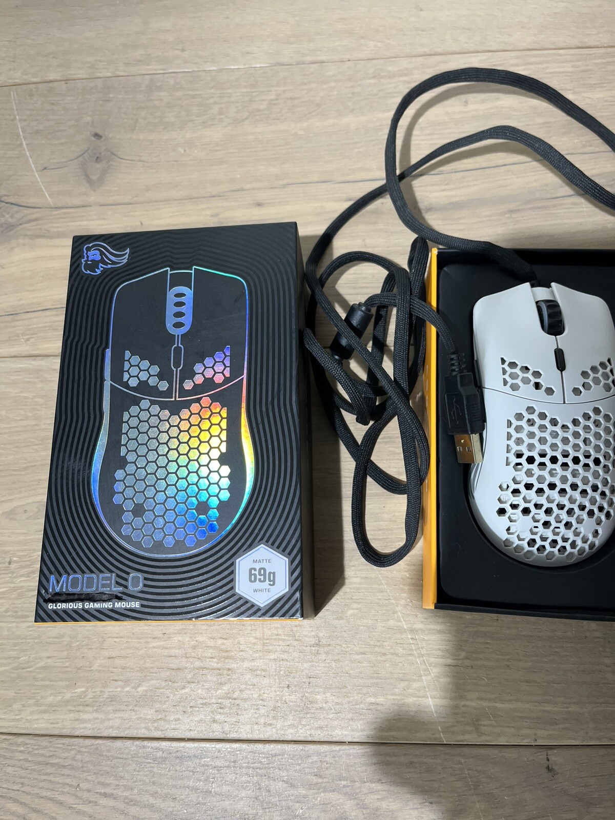 Glorious PC Gaming Corded Mouse Model 0 67G White