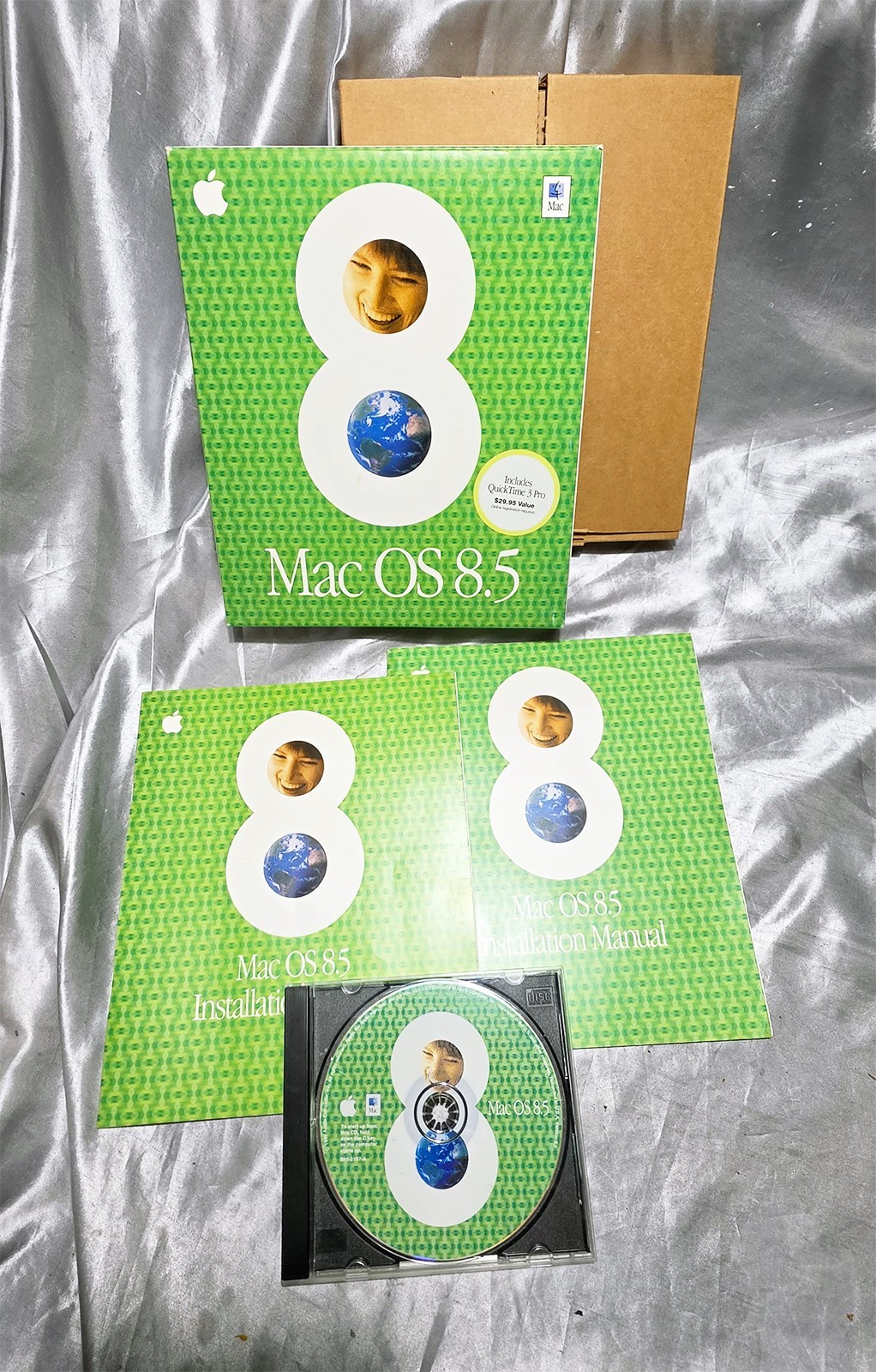 VINTAGE 1998 MAC OS 8.5 BIG BOX OS SOFTWARE APPLE