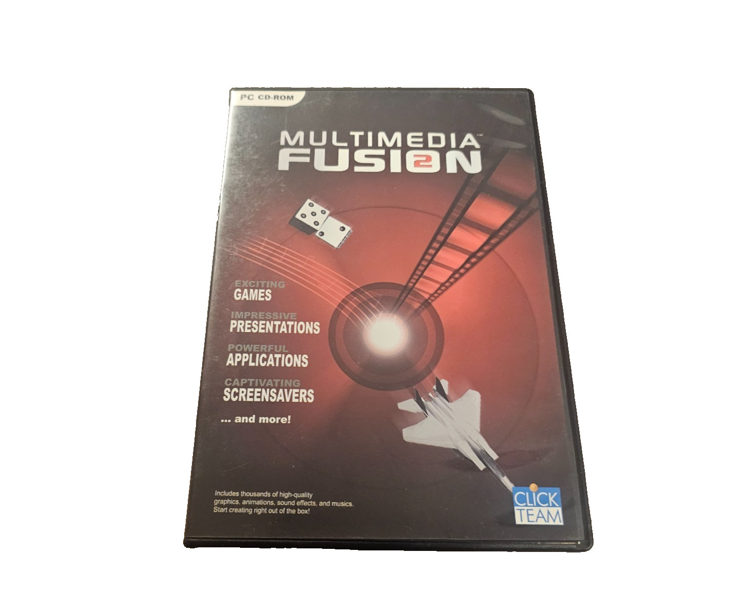 Multimedia Fusion 2 PC CD-ROM Clickteam 2 Discs Software Registration Key