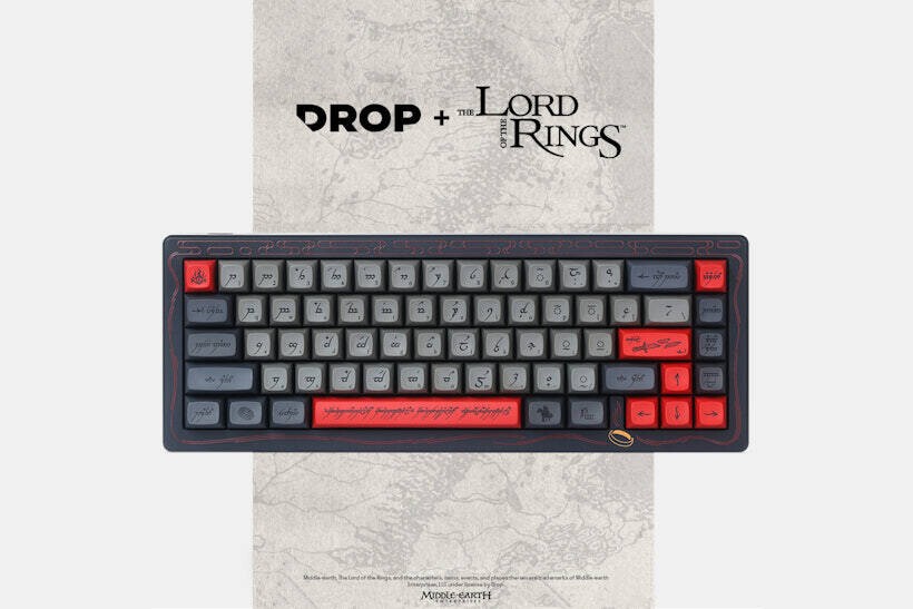 DROP Lord of the Rings Black Speech Mechanical Wired CSTM65 keyboard Mordor RARE