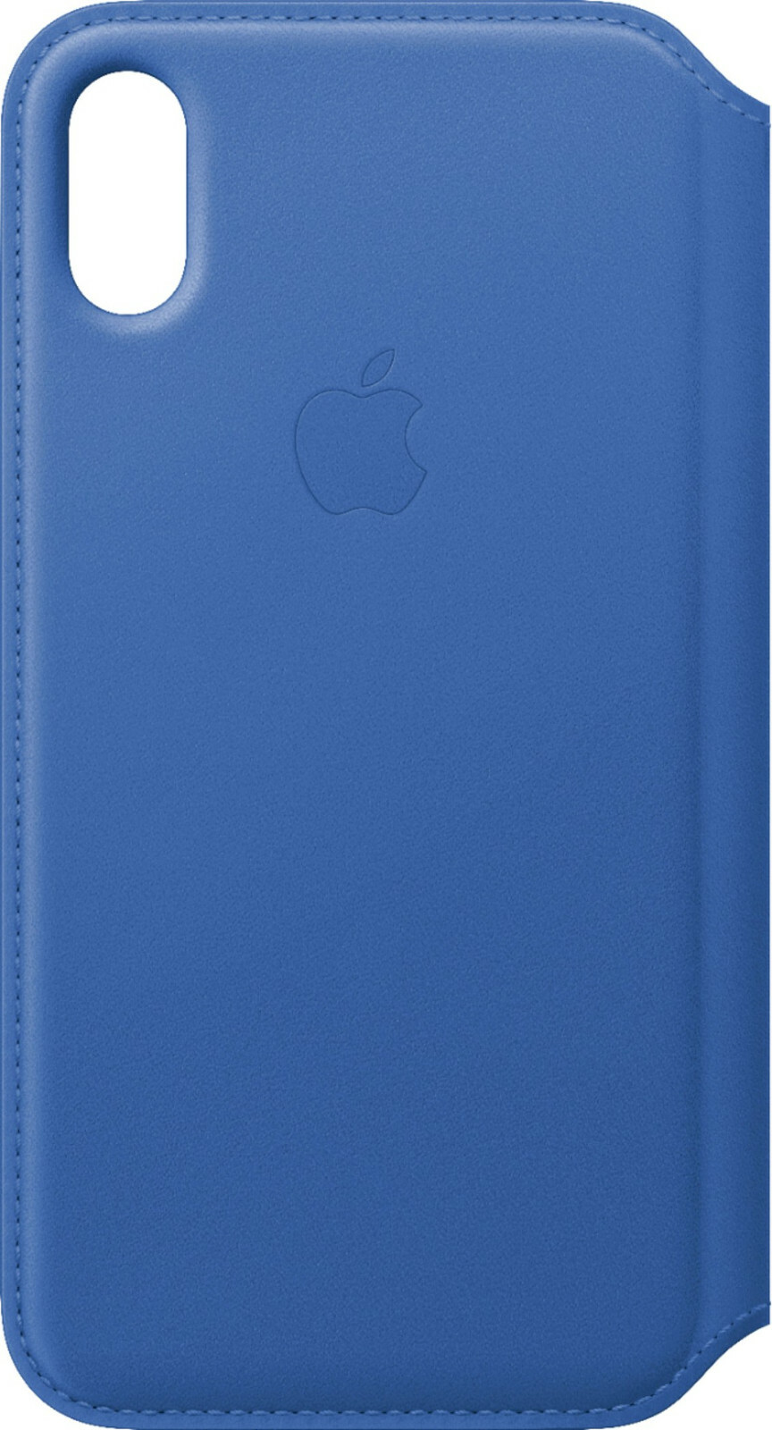 NEW Genuine Apple MRGE2ZM/A Leather Folio Case Cover for iPhone Xs ELECTRIC BLUE