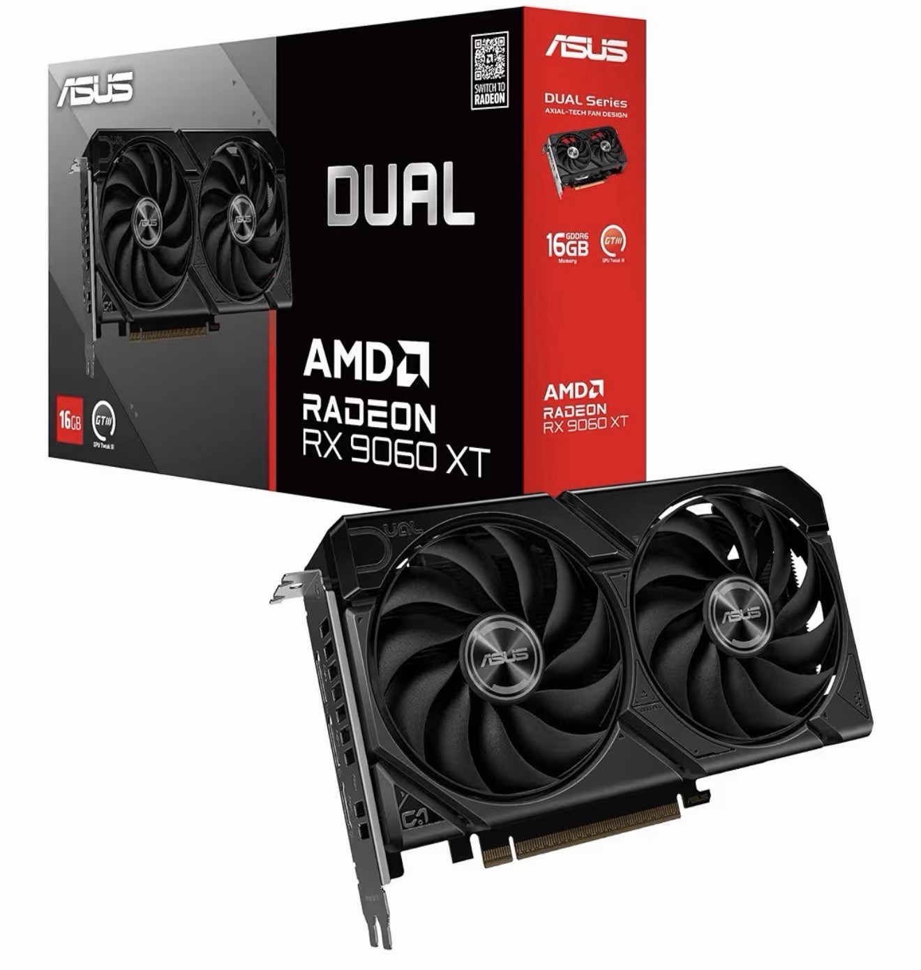 ASUS Dual Radeon RX 9060 XT 16GB GDDR6 Gaming GraphicsCard | Brand New