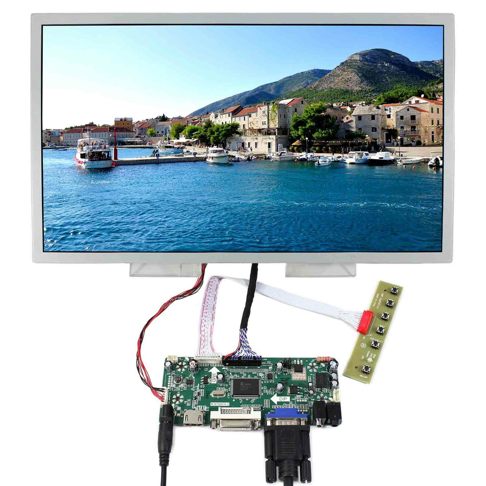 HDM I DVI VGA LCD Controller Board 15.6
