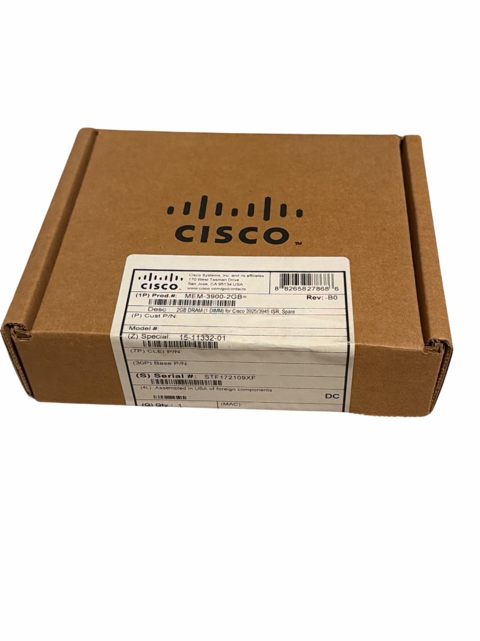 MEM-3900-2GB 2GB Approved Dram Memory Upgrade for Cisco Series 3925 3945