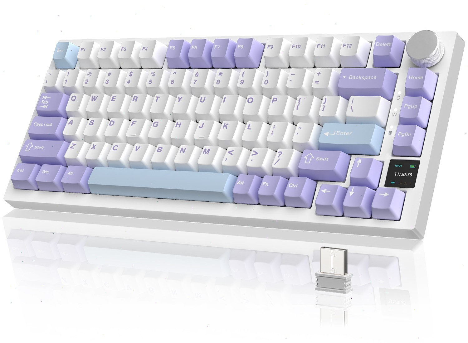 AJAZZ AK820PRO 75% Tri-Mode Mechanical Keyboard RGB TFT Smart Display Hot Swap
