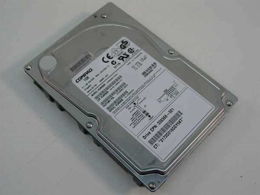 Compaq 336366-001 9.1GB 3.5" Wide Ultra 3 SCSI Hard Drive 10000 RPM 10K