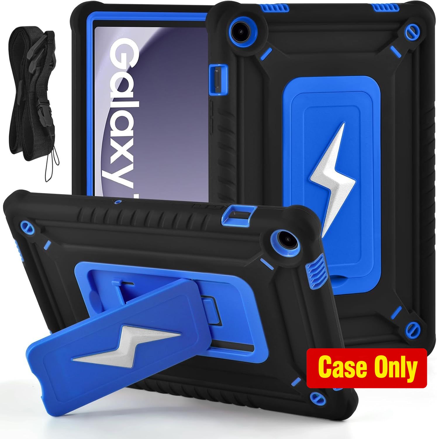 Rugged Shockproof Case with Stand for 11" Samsung Galaxy Tab A9+ 2024 Model