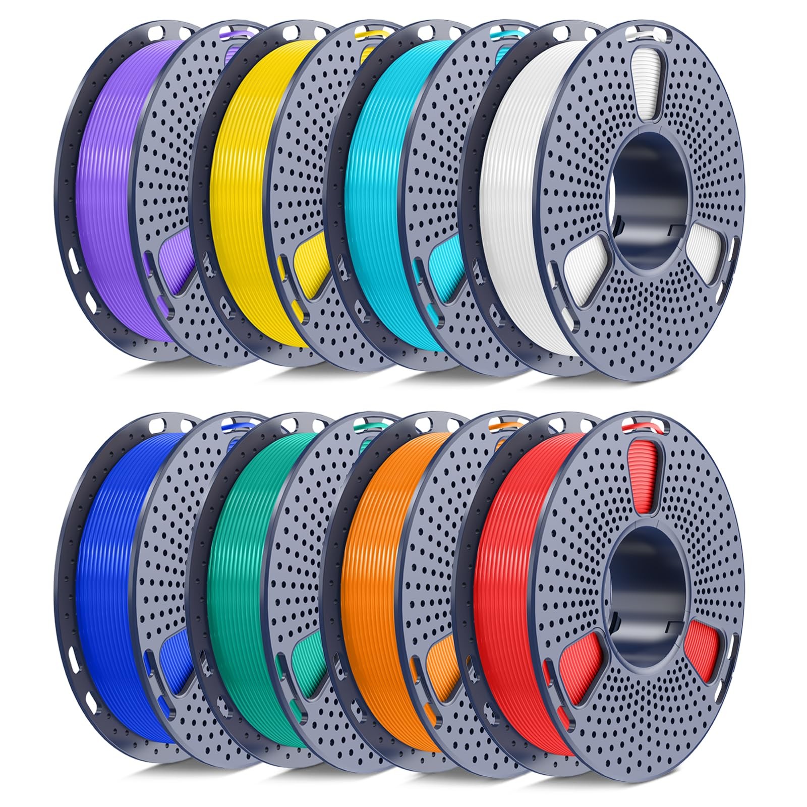 SUNLU PLA Filament 1.75mm, 250g Spool 3d filament, Pla Bundle-250gx8-2230026