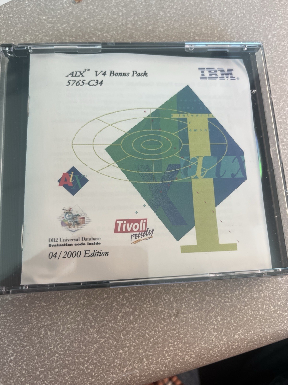 RARE NEW/SEALED CD SOFTWARE - IBM AIX V4 BONUS PACK 5765-C34 04/2000 EDITION
