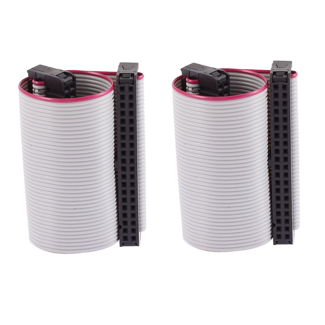 2.54mm Pitch 40 Pins 40 Wires F/F IDC Connector Flat Ribbon Cable 10cm 2 Pcs
