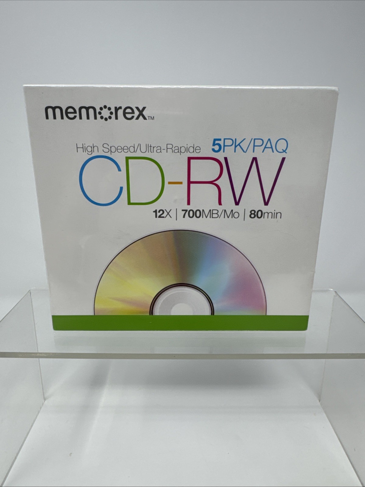 Memorex High Speed CD-RW media, Set of 5, New Unopened, Sealed 