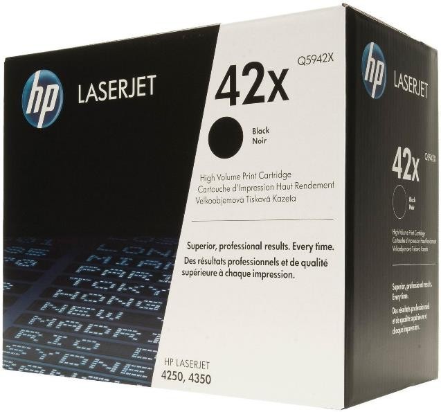 Genuine Factory Sealed HP 42X Toner Cartridge Q5942X Black Box - BOX DAMAGE