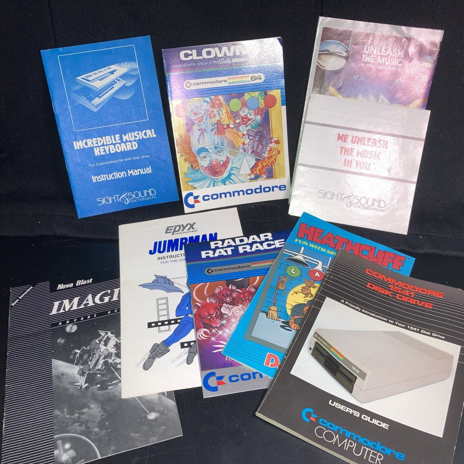 Commodore 64 Computer Software Instruction Manual Booklet Lot Manuals Only
