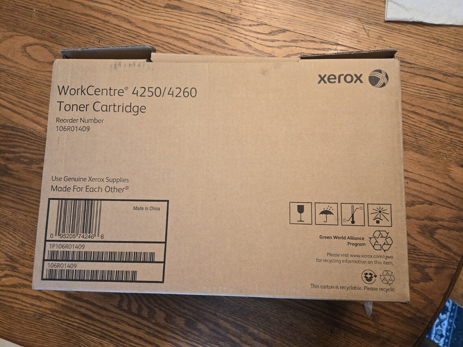 🔥NEW OPEN BOX Sealed Bag Genuine OEM Xerox 106R01409 Black Toner 106R1409🔥