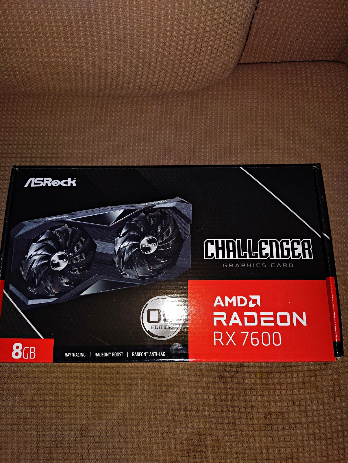 ASRock Challenger OC AMD Radeon RX 7600 8GB Graphics Card Ray Tracing
