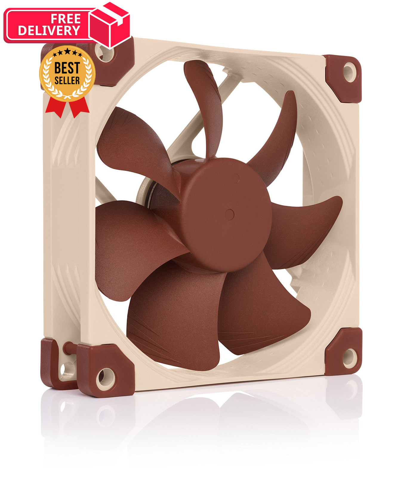 Noctua NF-A9 5V PWM, High-Performance Quiet Fan 92mm 92x92x25 mm, brown