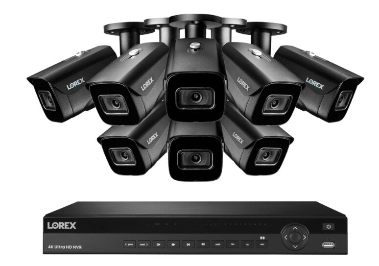 NEW Lorex 16 Channel 4K NVR + 8  8MP IP Cameras Nocturnal 30 fps