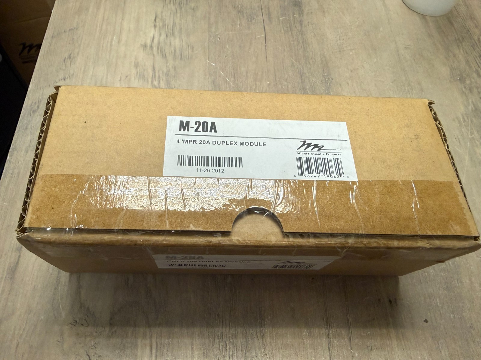 Middle Atlantic Products M-20A Duplex Module 4" MPR 20A NEW