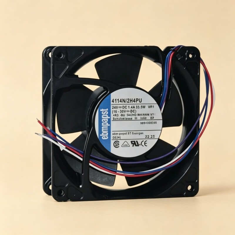 1PC 4114N/2H4PU 12038 12CM 24V Cooling Fan
