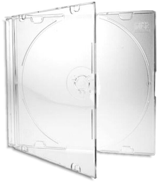 50-Pak Clear/Frosted 5.2mm Ultra-Slim 3-INCH MINI Jewel Cases for Mini CD/DVD