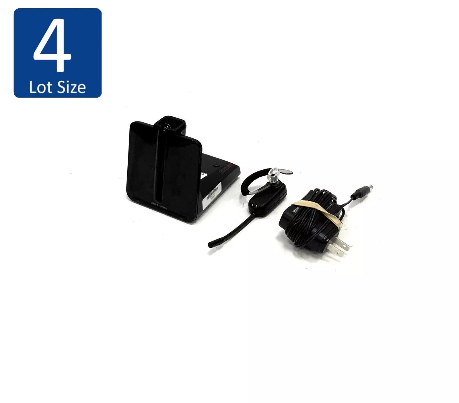 Lot of 4 Plantronics Poly CS540-XD Extreme Density Wireless Headset/Accessories