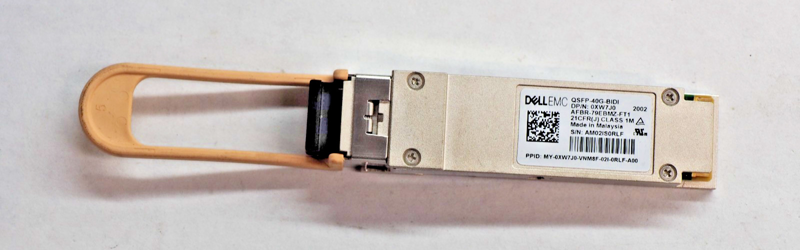 Dell EMC XW7J0 AFBR-79EBMZ-FT1 QSFP-40G-BIDI 40GbE SR4 QSFP+ Optical Transceiver