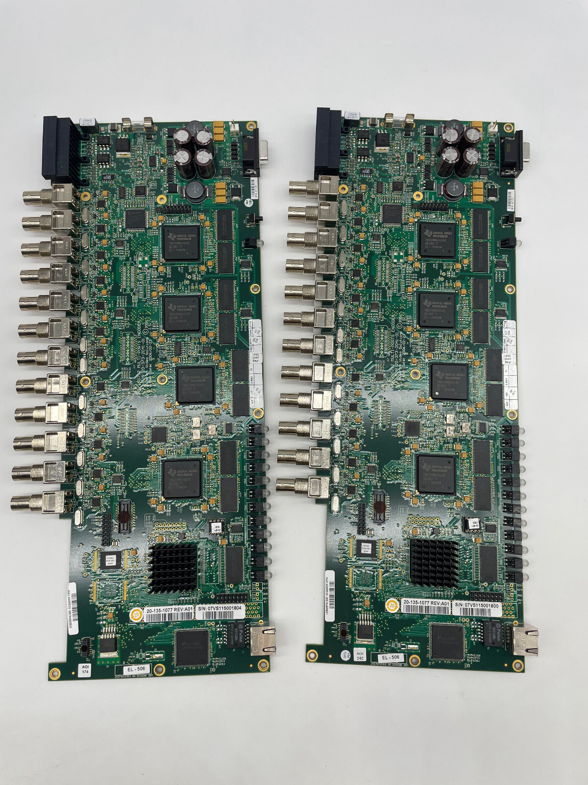 Lot of 2 pcs - R1712 Multi-Ports Encoder Verint Video Solution Board