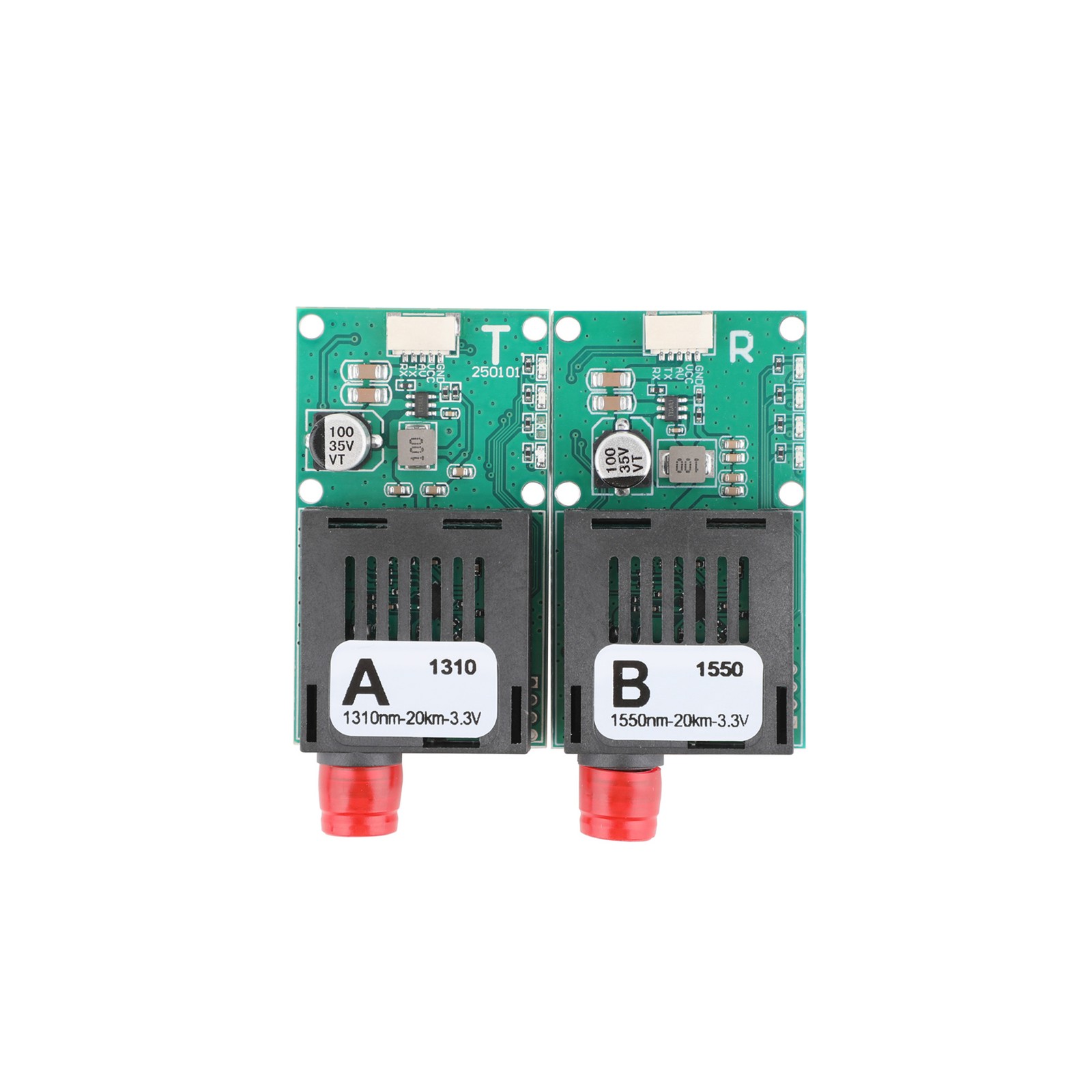 TTL Fiber Optic Transceiver 40KM 1CH Video UART SBUS FPV Air Ground Module