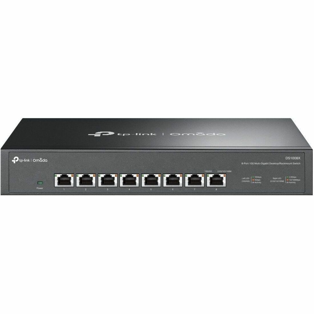 Omada DS1008X, 8-Port 10G Unmanaged Desktop/Rackmount Switch