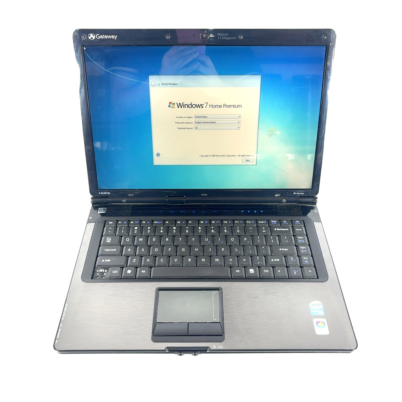 Gateway M-Series 15.4" HD 2.0GHz Pentium 4GB RAM 320GB HDD Windows 7