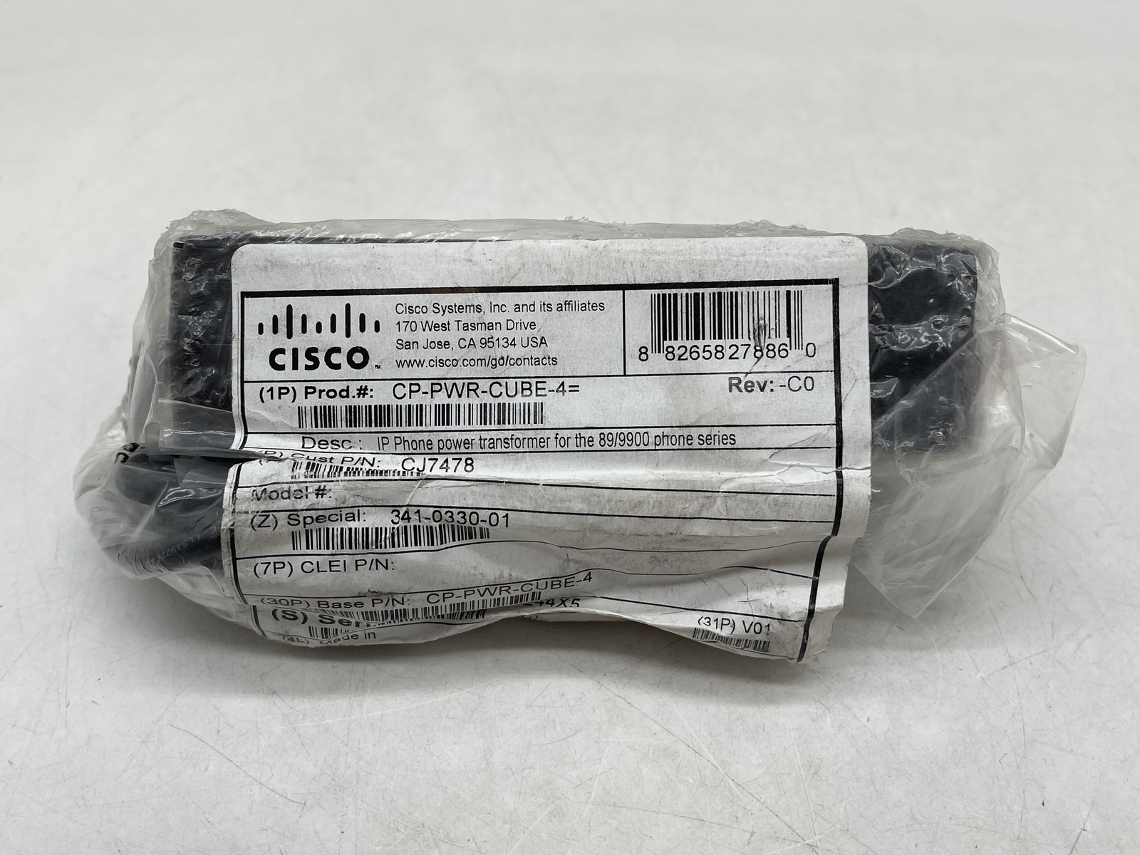 Cisco CP-PWR-CUBE-4 Power Supply for 8811/8841/8845/8851/8861/8865 FREE S/H