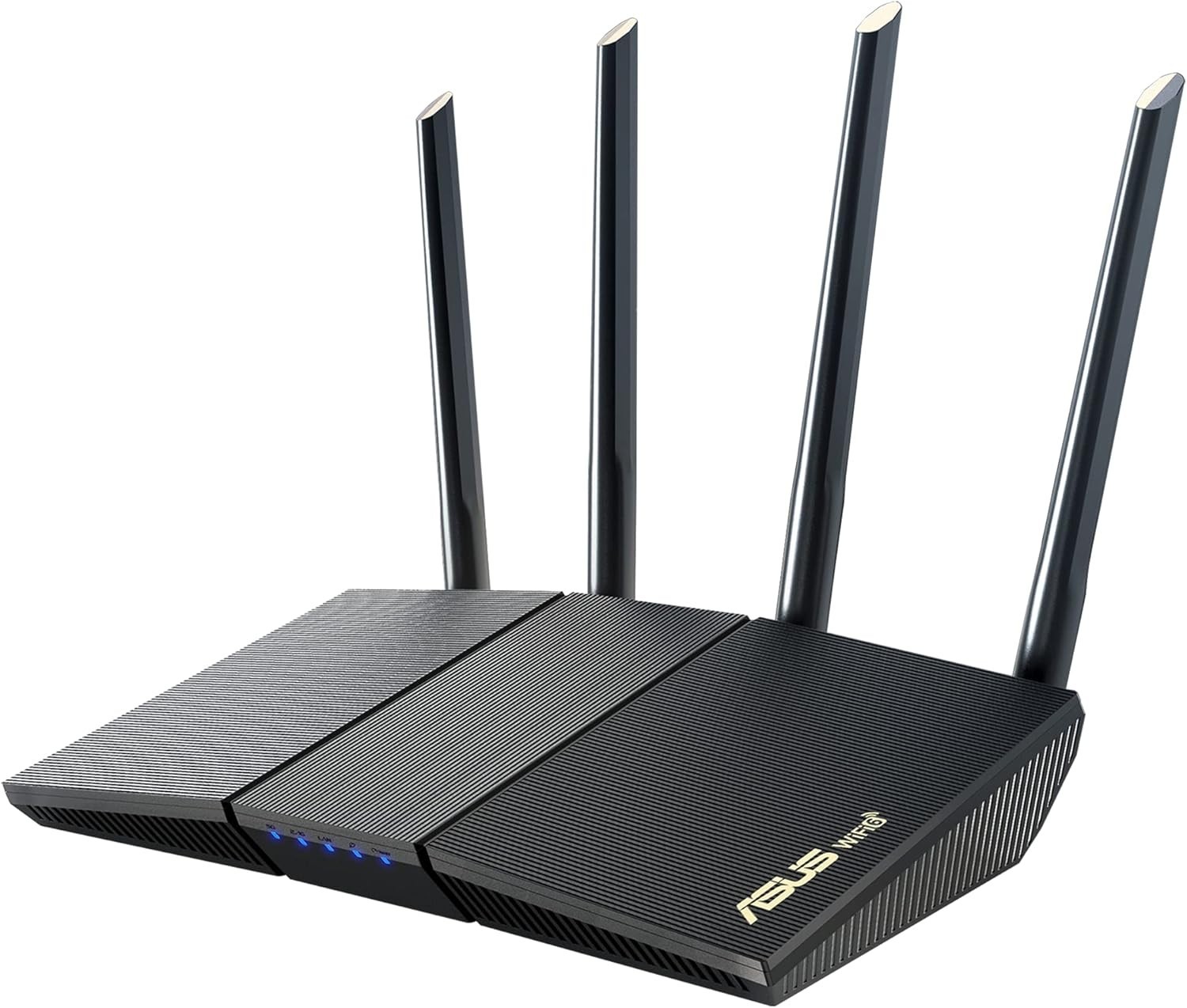 ASUS AX1800 Dual Band WiFi 6 Router – Black – Fast Gigabit, WPA3, AiMesh Ready