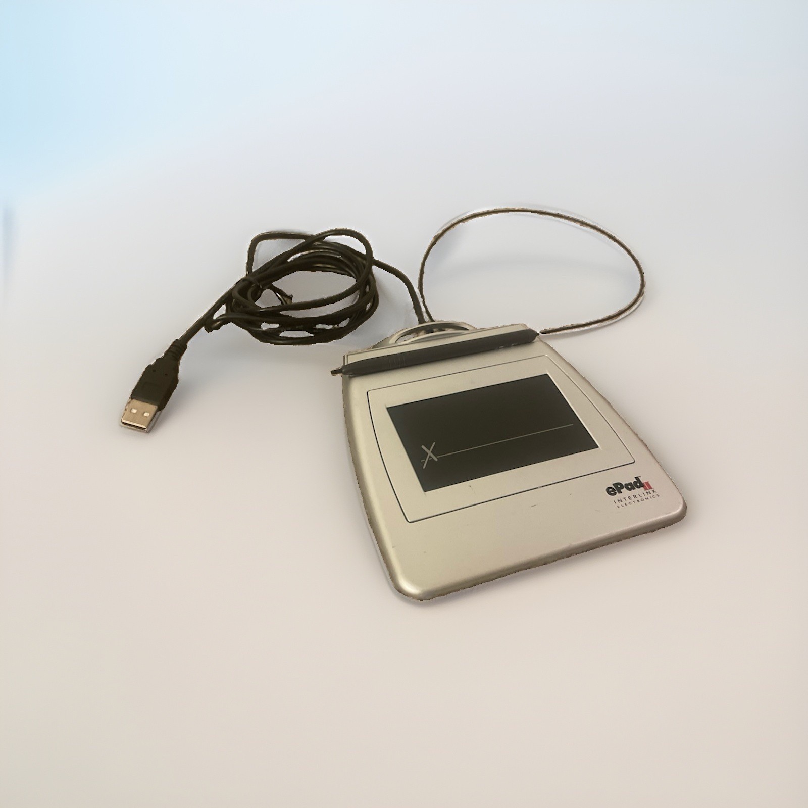 Interlink Electronics ePad II USB Wired Signature Pad 54-36999 w/ Stylus TESTED