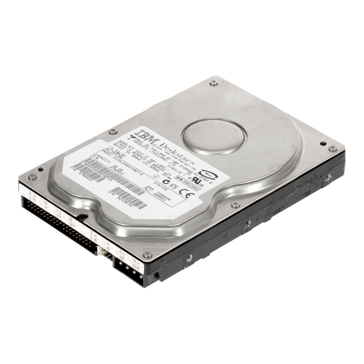 HARD DRIVE IBM DeskStar 120GXP 07N8453 IC35L030AVVN07-0 30GB 7.2K 2MB ATA 3.5