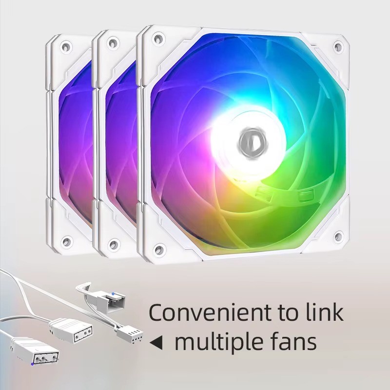ID-COOLING NO-12015-XT 120mm ARGB PC Case Fan 15mm Ultra Thin PWM 1-4 Pack