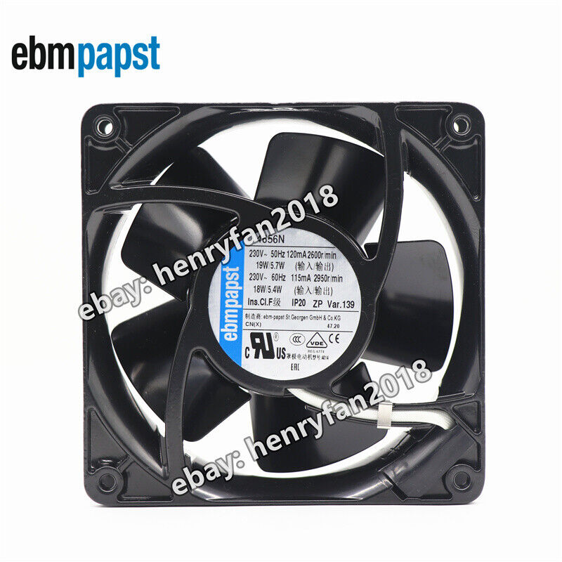 Ebmpapst 4656N Axial Fan 230V 19/18W 120/115mA 120*120*38mm Cabinet Cooling Fan