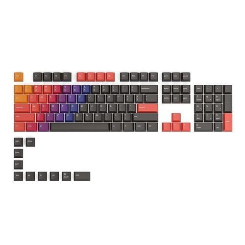 Glorious GPBT Celestial Fire Keycaps 114 Keys Cherry Profile Orange Red NEW
